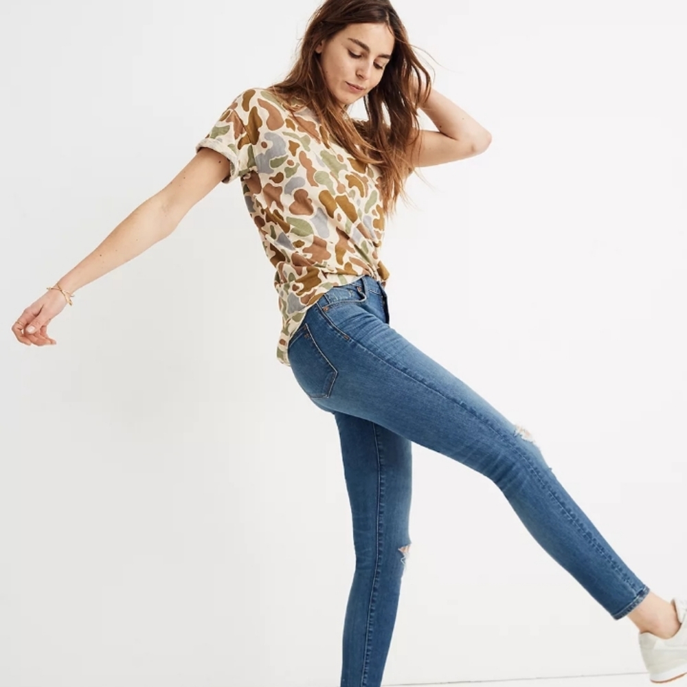 M A D E W E L L 🦊 9" High Riser Skinny Skinny Crop Denim 24 hi waisted jeans